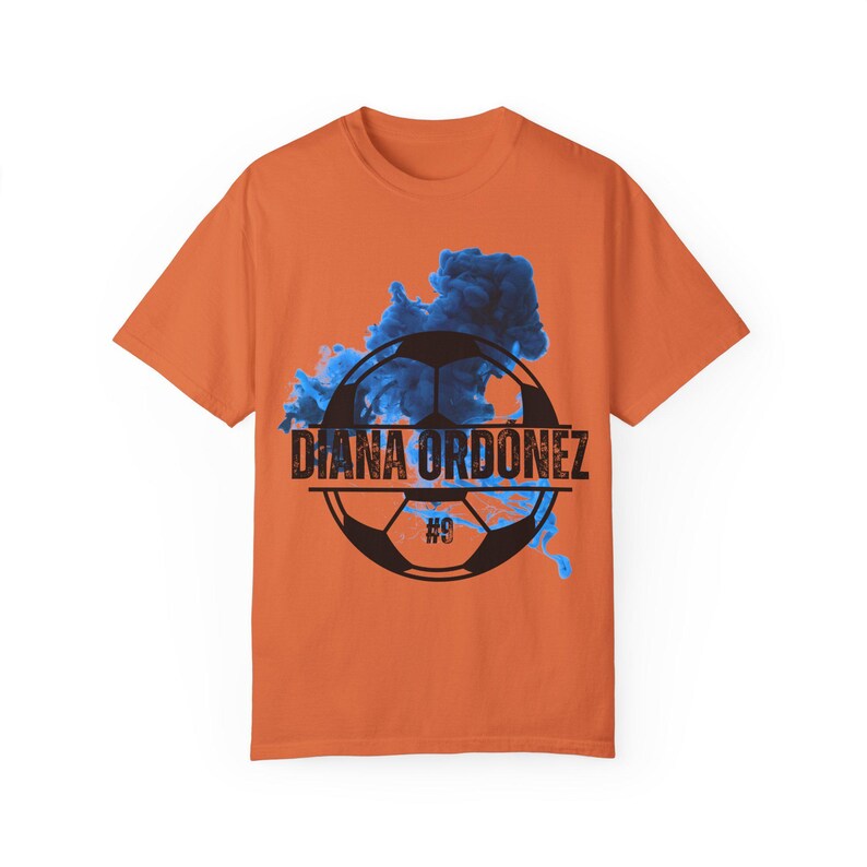 Diana Ordónez Houston Dash Women's Soccer Unisex Garment-Dyed T-shirt image 6