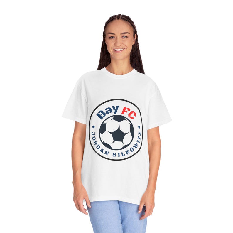 Jordan Silkowitz Bay FC Women's Soccer Unisex Garment-Dyed T-shirt image 1