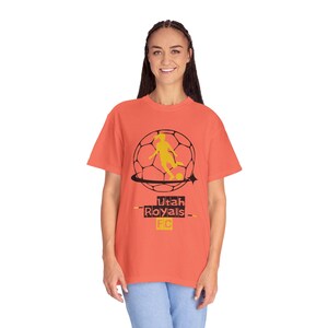 Maglietta unisex tinta in capo Utah Royals FC Soccer immagine 3