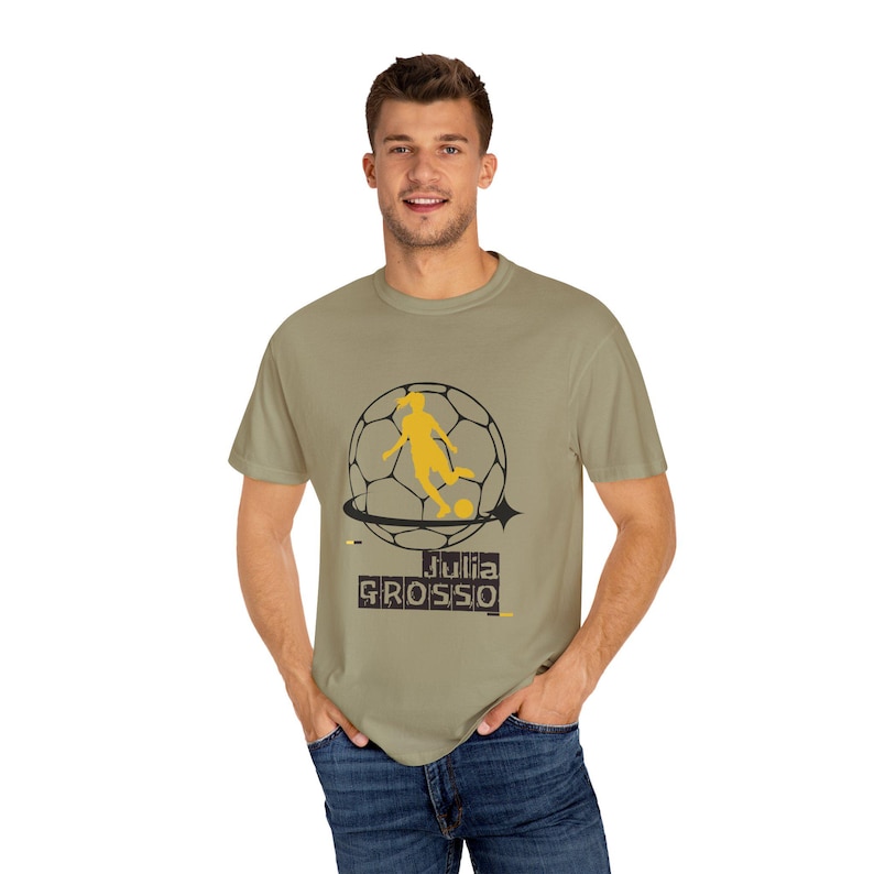 Julia Grosso Utah Royals FC Women's Soccer Unisex Garment-Dyed T-shirt image 6