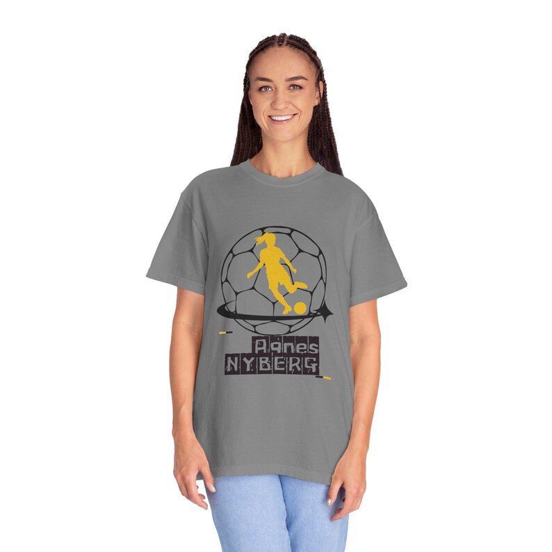 Agnes Nyberg Utah Royals FC Women's Soccer Unisex Garment-Dyed T-shirt image 9