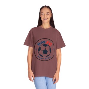Savy King Bay FC Women's Soccer Unisex Garment-Dyed T-shirt image 4