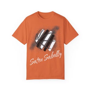 Satou Sabally Professional Basketball 3x3 Stylish Graphic T-Shirt - Unisex Garment-Dyed Tee for Sports Lovers image 6