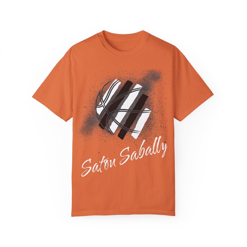 Satou Sabally Professional Basketball 3x3 Stylish Graphic T-Shirt - Unisex Garment-Dyed Tee for Sports Lovers image 6
