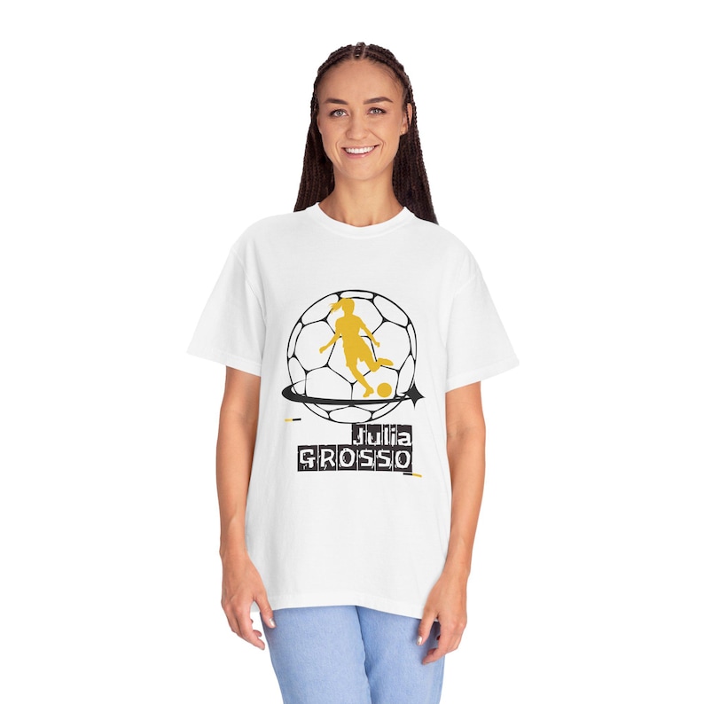 Julia Grosso Utah Royals FC Women's Soccer Unisex Garment-Dyed T-shirt image 1