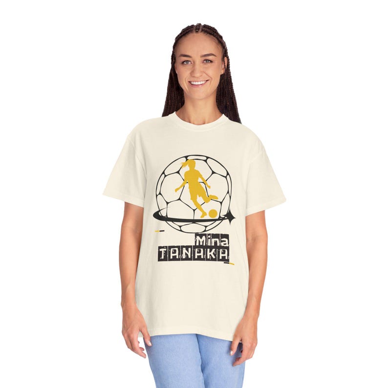 Mina Tanaka Utah Royals FC Women's Soccer Unisex Garment-Dyed T-shirt image 5