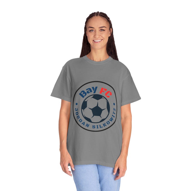 Jordan Silkowitz Bay FC Women's Soccer Unisex Garment-Dyed T-shirt image 9