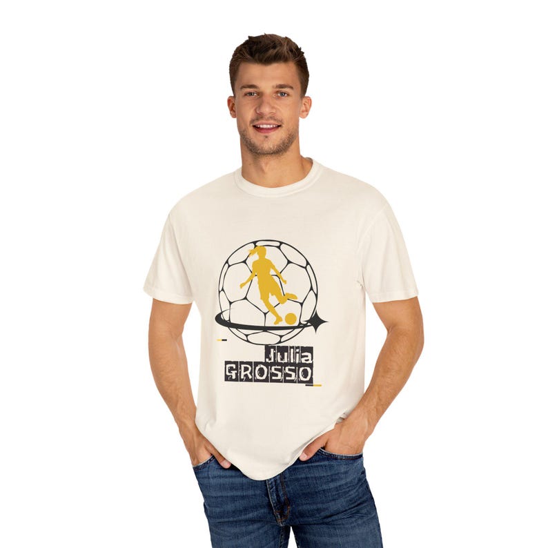 Julia Grosso Utah Royals FC Women's Soccer Unisex Garment-Dyed T-shirt image 5