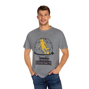 Imani Dorsey Utah Royals FC Women's Soccer Unisex Garment-Dyed T-shirt image 8