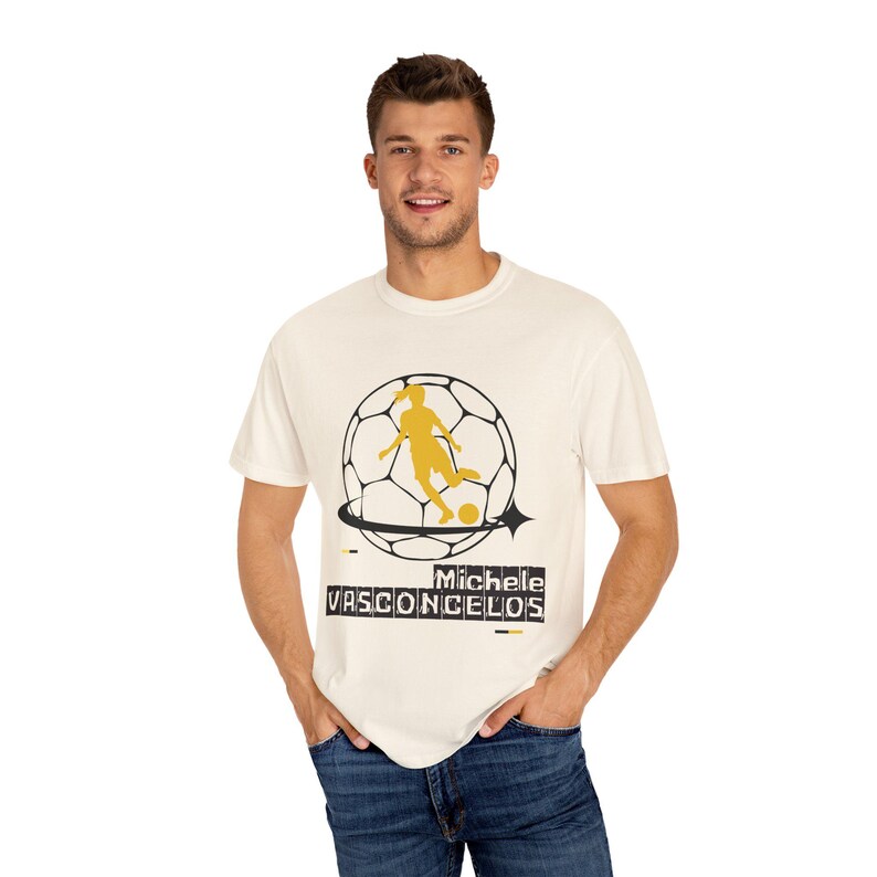 Michele Vasconcelos Utah Royals FC Women's Soccer Unisex Garment-Dyed T-shirt image 5