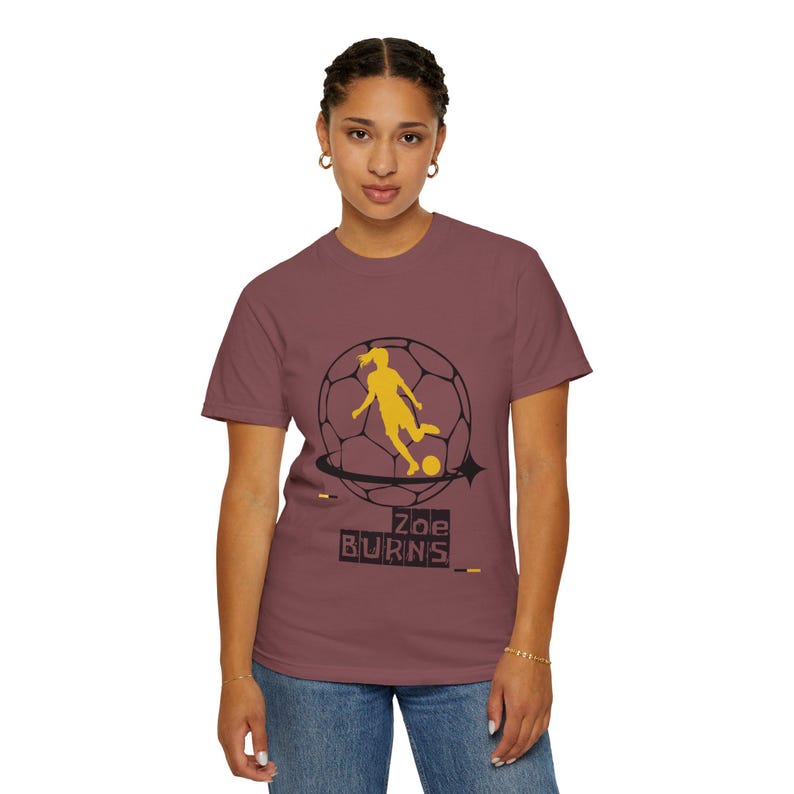 Zoe Burns Utah Royals FC Women's Soccer Unisex Garment-Dyed T-shirt bild 4