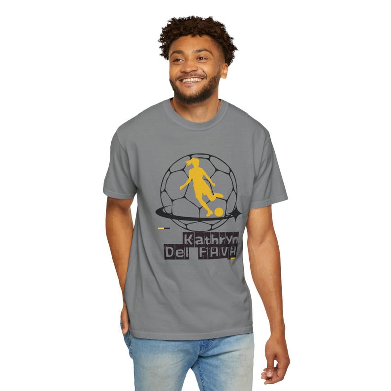 Kathryn Del Fava Utah Royals FC Women's Soccer Unisex Garment-Dyed T-shirt image 9