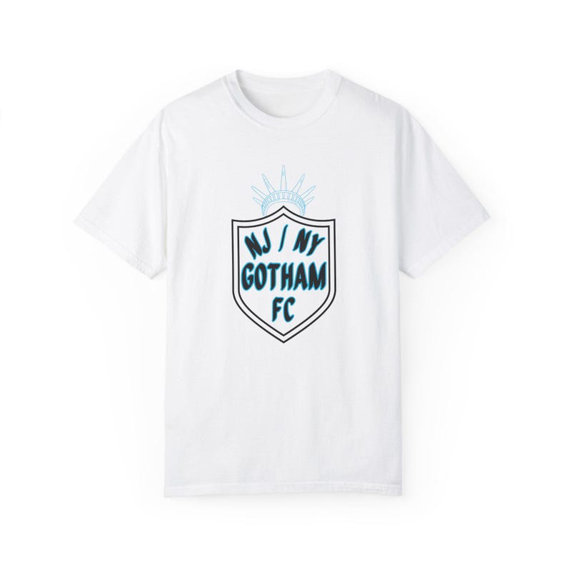 NJ/NY Gotham FC Women's Soccer Unisex Garment-Dyed T-shirt image 2
