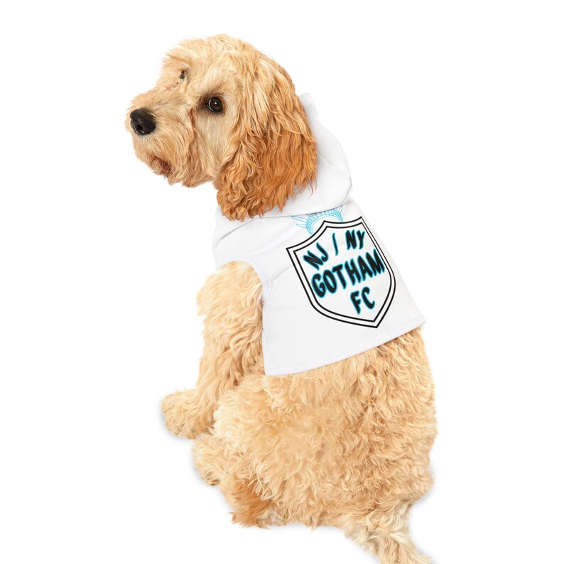 NJ/NY Gotham FC Women's Soccer Pet Hoodie image 1