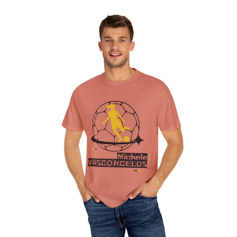 Michele Vasconcelos Utah Royals FC Women's Soccer Unisex Garment-Dyed T-shirt image 2