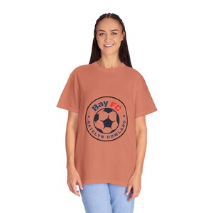 Katelyn Rowland Bay FC Women's Soccer Unisex Garment-Dyed T-shirt image 2