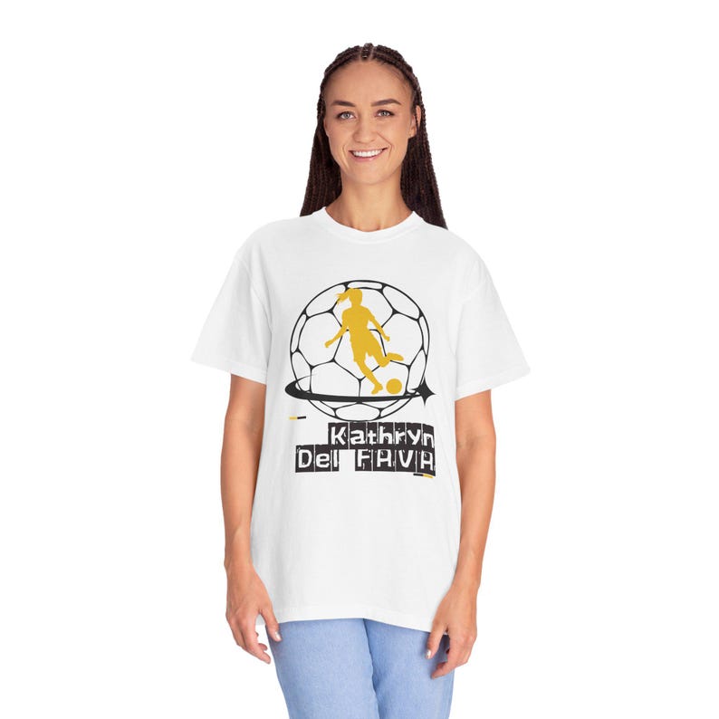 Kathryn Del Fava Utah Royals FC Women's Soccer Unisex Garment-Dyed T-shirt image 1