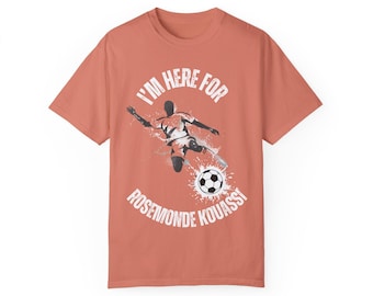Rosemonde Kouassi Washington Spirit Women's Professional Soccer Unisex Garment-Dyed T-Shirt - Perfect for Soccer Fans