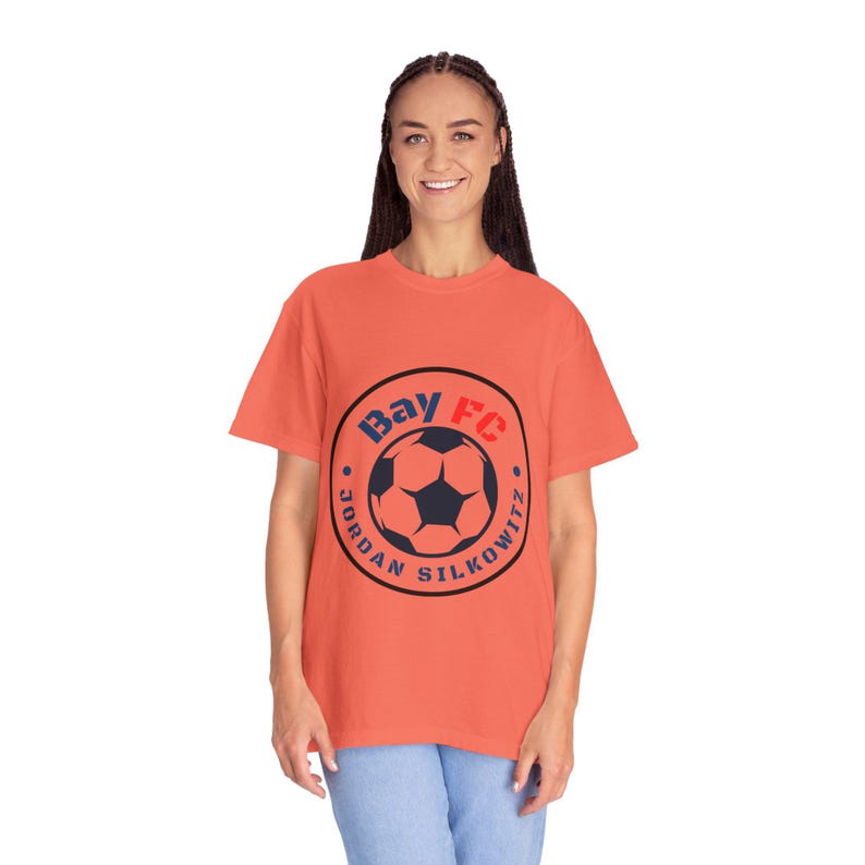 Jordan Silkowitz Bay FC Women's Soccer Unisex Garment-Dyed T-shirt image 3