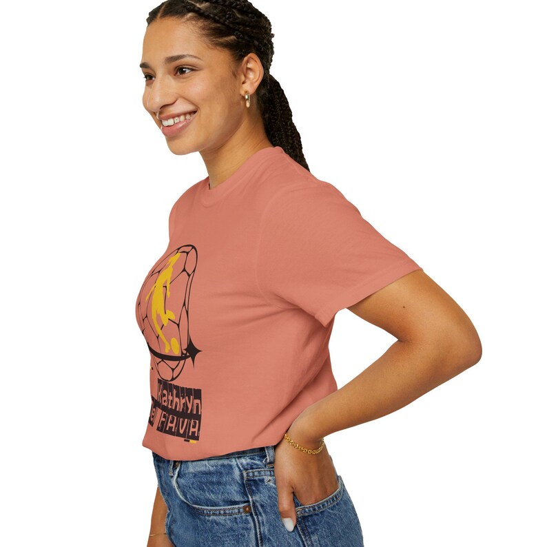 Kathryn Del Fava Utah Royals FC Women's Soccer Unisex Garment-Dyed T-shirt image 2