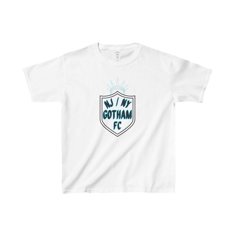Camiseta de algodón pesado para niños de fútbol femenino NJ/NY Gotham FC imagen 1