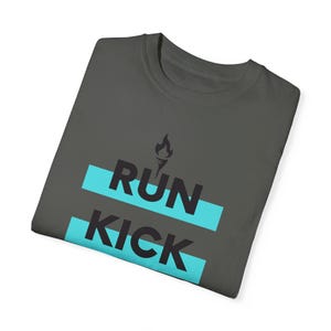 NJ/NY ゴッサム FC レディース サッカー ラン キック ゴール ユニセックス ガーメントダイ Tシャツ 画像 7