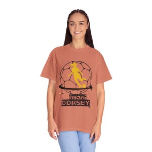 Imani Dorsey Utah Royals FC Women's Soccer Unisex Garment-Dyed T-shirt image 2