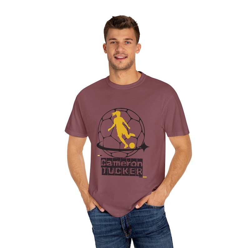 Cameron Tucker Utah Royals FC Women's Soccer Unisex Garment-Dyed T-shirt image 4