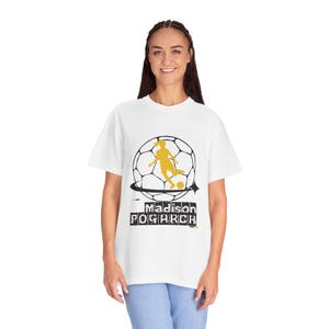 Madison Pogarch Utah Royals FC Women's Soccer Unisex Garment-Dyed T-shirt image 1