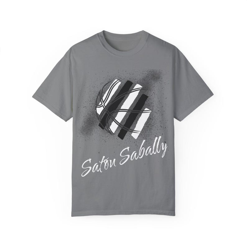 Satou Sabally Professional Basketball 3x3 Stylish Graphic T-Shirt - Unisex Garment-Dyed Tee for Sports Lovers image 10