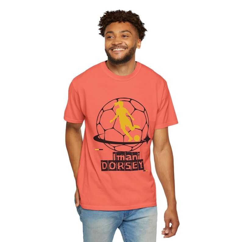 Imani Dorsey Utah Royals FC Women's Soccer Unisex Garment-Dyed T-shirt image 3