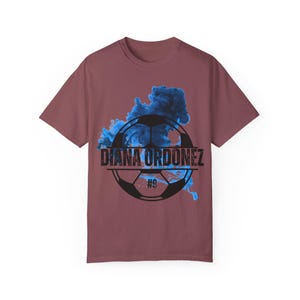 Diana Ordónez Houston Dash Women's Soccer Unisex Garment-Dyed T-shirt image 4