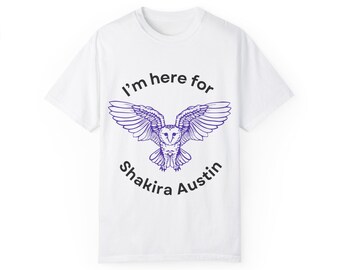 Shakira Austin Lunar Owls 3x3 Unisex Garment-Dyed T-Shirt - Cozy & Stylish