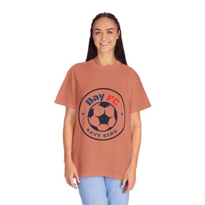 Savy King Bay FC Women's Soccer Unisex Garment-Dyed T-shirt image 2