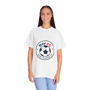 Kiki Pickett Bay FC Women's Soccer Unisex Garment-Dyed T-shirt image 1