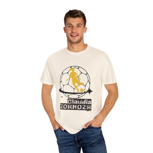 Claudia Zornoza Utah Royals FC Women's Soccer Unisex Garment-Dyed T-shirt image 5