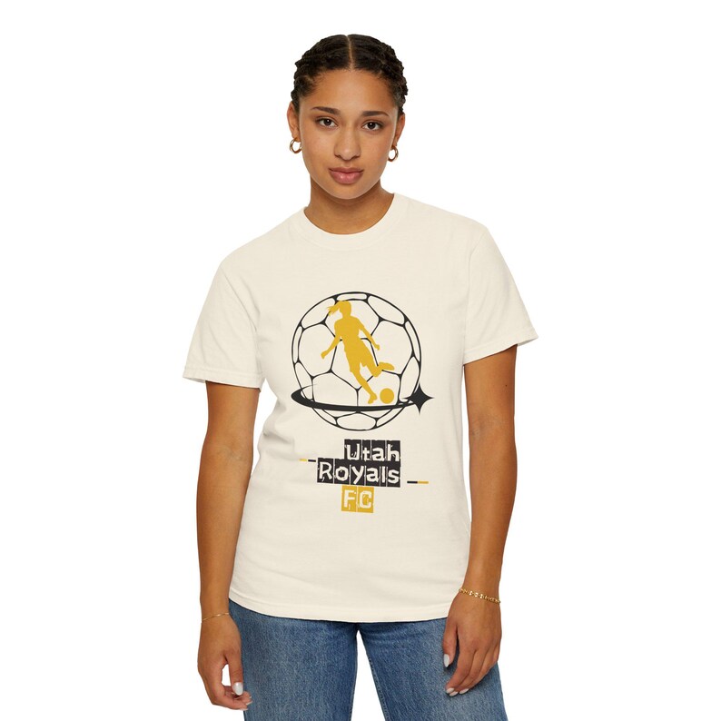 Maglietta unisex tinta in capo Utah Royals FC Soccer immagine 5