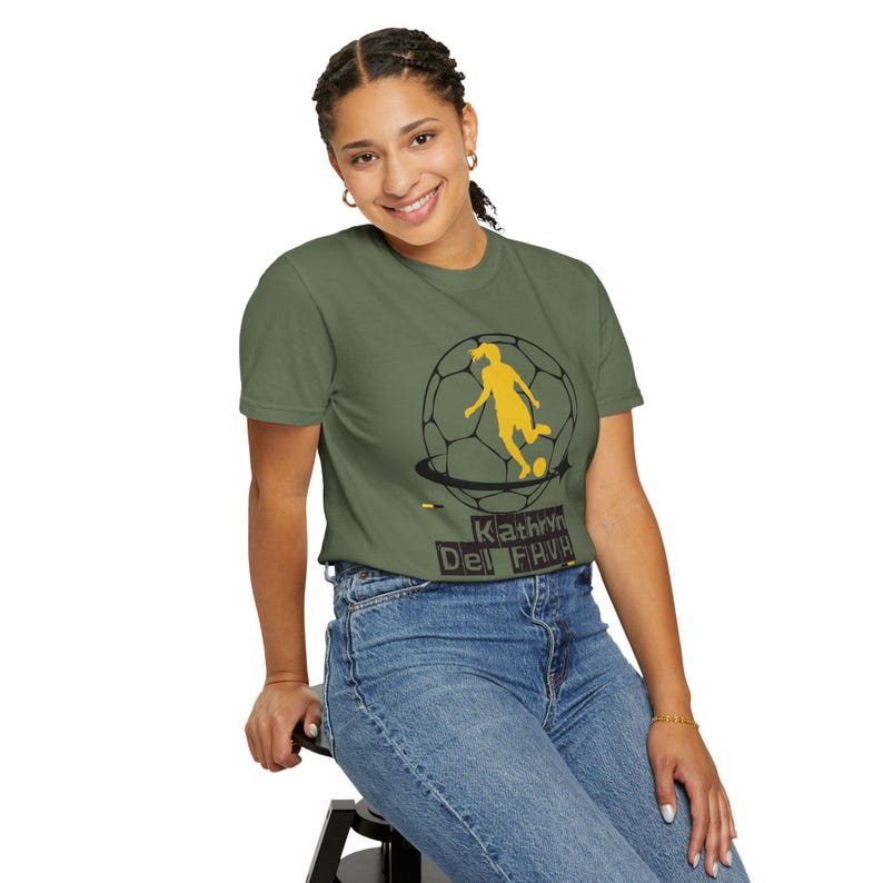 Kathryn Del Fava Utah Royals FC Women's Soccer Unisex Garment-Dyed T-shirt image 10