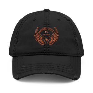 Angel City FC Women's Soccer EMBROIDERED Distressed Dad Hat image 1