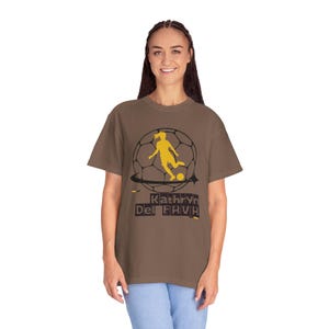 Kathryn Del Fava Utah Royals FC Women's Soccer Unisex Garment-Dyed T-shirt image 7