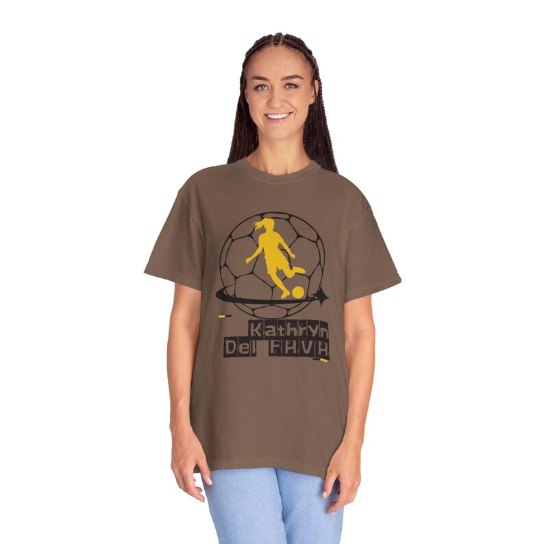 Kathryn Del Fava Utah Royals FC Women's Soccer Unisex Garment-Dyed T-shirt image 7
