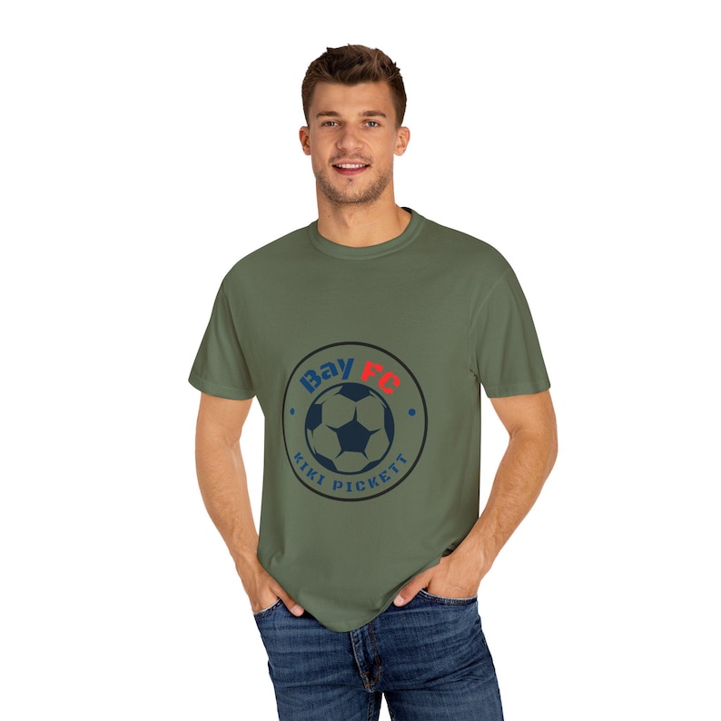 Kiki Pickett Bay FC Women's Soccer Unisex Garment-Dyed T-shirt image 10