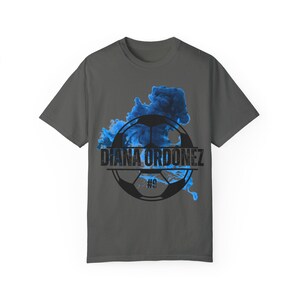 Diana Ordónez Houston Dash Women's Soccer Unisex Garment-Dyed T-shirt image 9