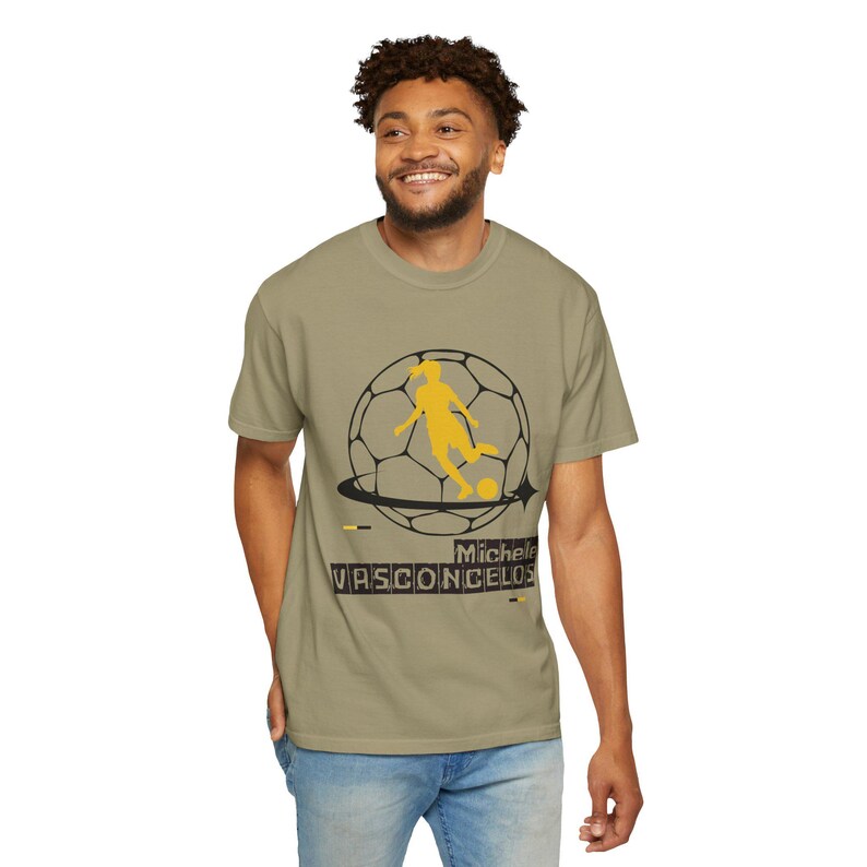 Michele Vasconcelos Utah Royals FC Women's Soccer Unisex Garment-Dyed T-shirt image 6