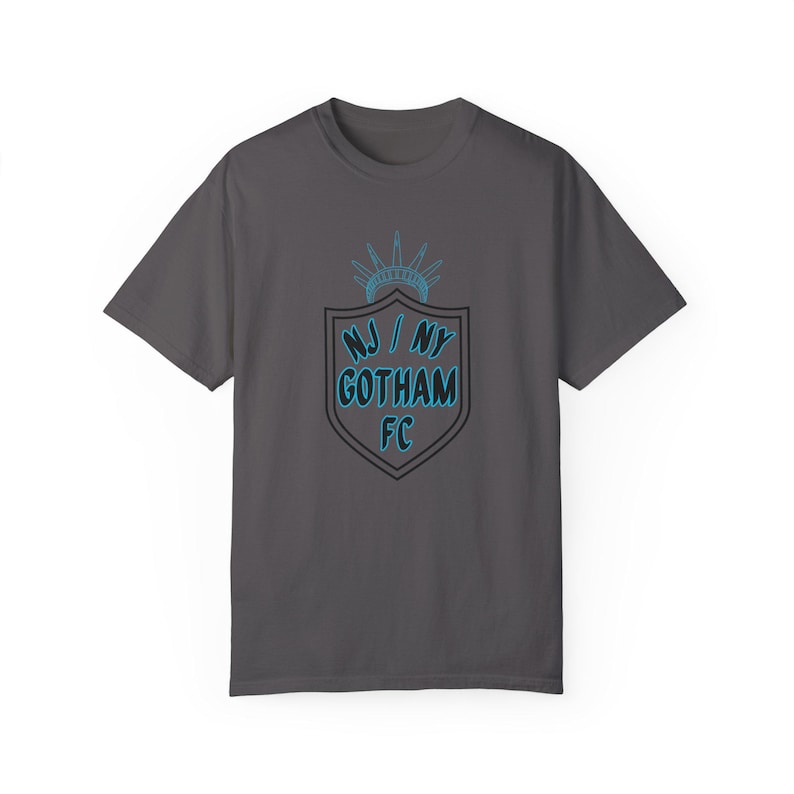 NJ/NY Gotham FC Women's Soccer Unisex Garment-Dyed T-shirt image 5