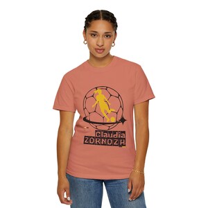 Claudia Zornoza Utah Royals FC Women's Soccer Unisex Garment-Dyed T-shirt image 2