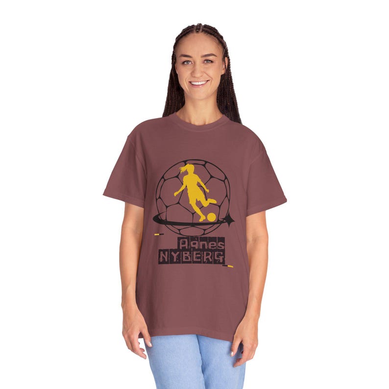 Agnes Nyberg Utah Royals FC Women's Soccer Unisex Garment-Dyed T-shirt image 4