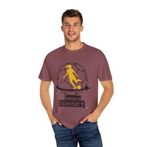 Imani Dorsey Utah Royals FC Women's Soccer Unisex Garment-Dyed T-shirt image 4