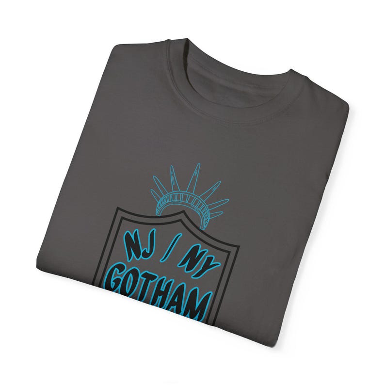 NJ/NY Gotham FC Women's Soccer Unisex Garment-Dyed T-shirt image 7