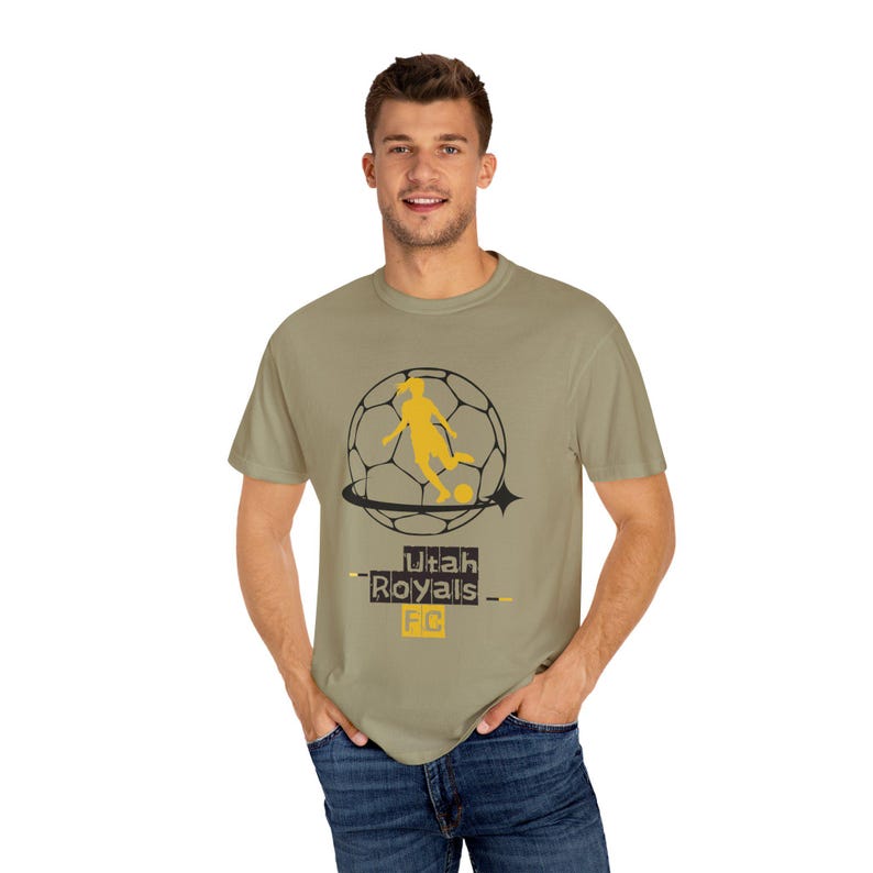 Maglietta unisex tinta in capo Utah Royals FC Soccer immagine 6